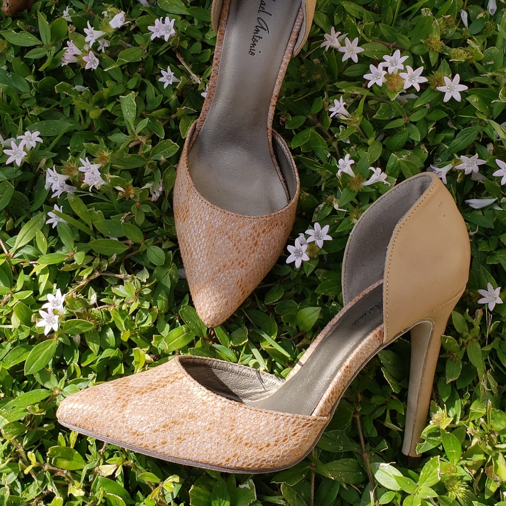 Snakeskin stilettos